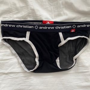 Black mesh Andrew Christian Brief